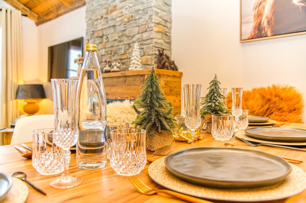 Appartement Style Chalet 5* Vue Mont-Blanc - Arc 1950 Les Arcs  Zewnętrze zdjęcie