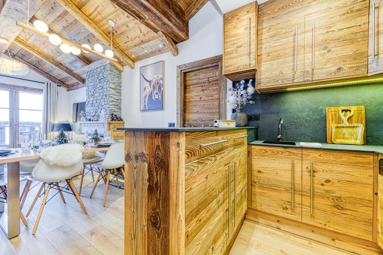 Appartement Style Chalet 5* Vue Mont-Blanc - Arc 1950 Les Arcs  Zewnętrze zdjęcie